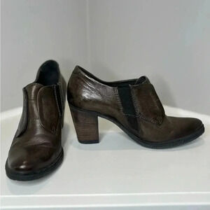 Mjus Italian Leather Slip On Brown Bootie